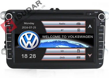 Double Din 8 Inch VW Jetta Dvd Player , VW Dvd Gps Car Radio Support TPMS Kit