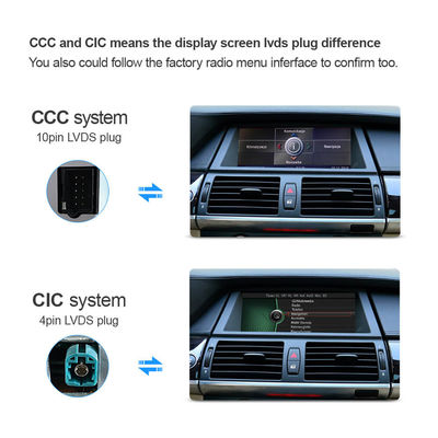 Android 10.0 CIC System 1280x480 DVD GPS Carplay Navigation For BMW X5 E70