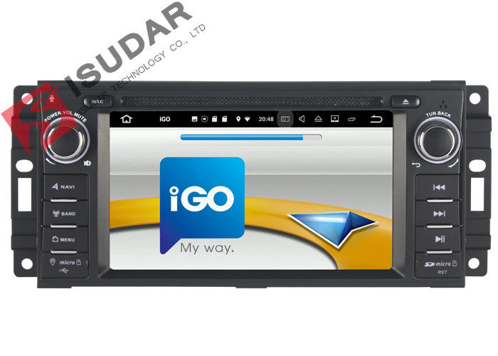 6.2 Inch Car Dvd Player GPS Navigation , Android Auto Head Unit For JEEP / Chrysler / Dodge