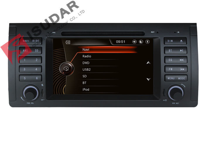 Classic Front Panel BMW E39 Sat Nav Automotive Dvd Player Efficient Heat Dissipation