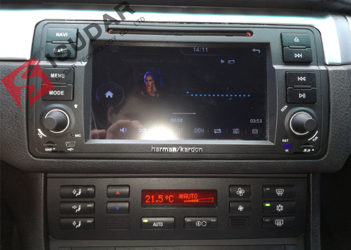 Split Screen Mode Bmw E46 Sat Nav , Android Auto Car Radio With Screen Mirroring Function
