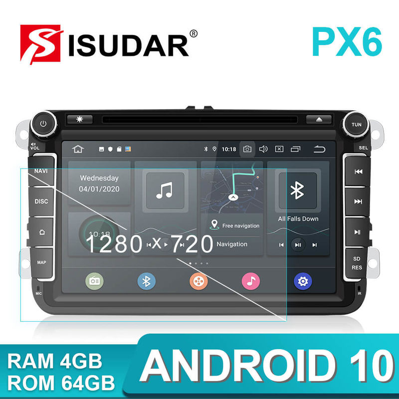 NXP6686 1280x720 Android Car DVD Player 48W For VW/Golf/Tiguan