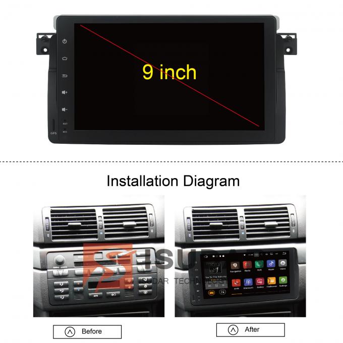 BMW E46 Car Stereo Multimedia Player System Android 7.1.1 BMW 3 Series