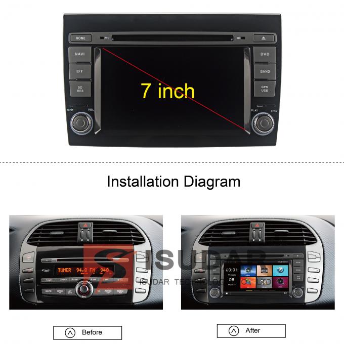 2007 2012 Fiat Bravo Car Stereo Multimedia Player System Wince System