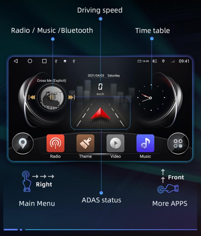 TDA7708 Auto Wireless Carplay Android GPS Amplifier Chip For Passat B6 B7