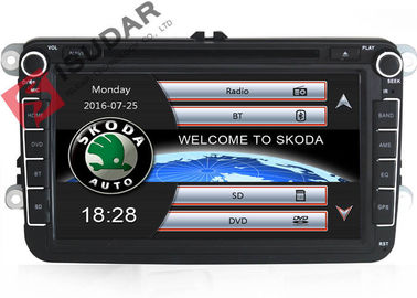 Double Din 8 Inch VW Jetta Dvd Player , VW Dvd Gps Car Radio Support TPMS Kit