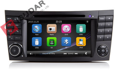 Auto Radio Double Din Gps Car Stereo , Mercedes E Class Dvd Player Built In SD Port