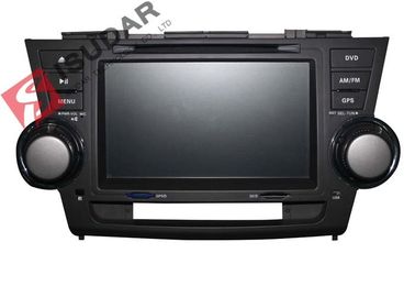 2G RAM Toyota Highlander Dvd Player , 8 Inch Double Din Head Unit Support TPMS