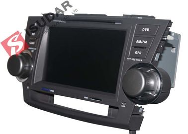 2G RAM Toyota Highlander Dvd Player , 8 Inch Double Din Head Unit Support TPMS