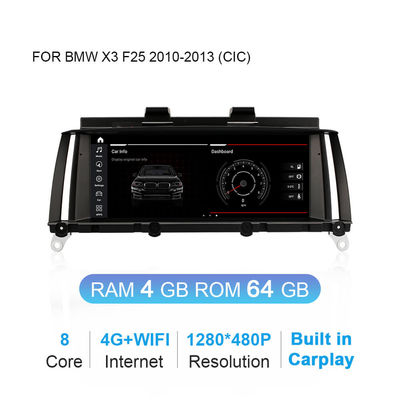 Android 10.0 4G 3G DVD GPS Navigation For BMW X3 F25 X4 F26 CIC NBT