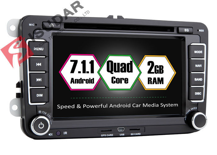 Android 7.1.1 SKODA / Car DVD Player for VW For Seat With Canbus Quad Core 2G RAM