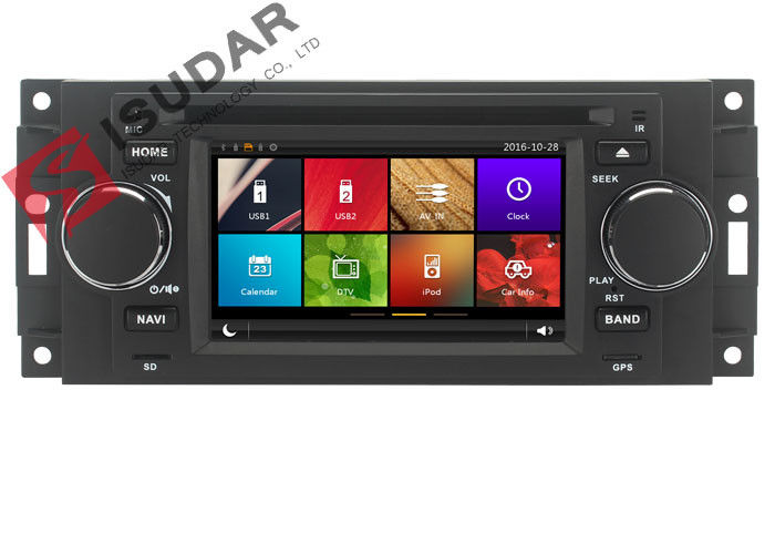 Capacitive Touch Screen Chrysler 300c Dvd Player , Multimedia Car Entertainment System