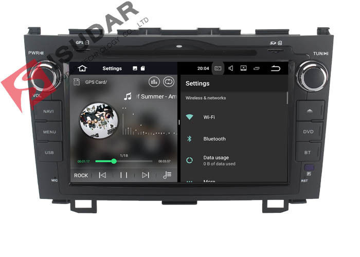 8 Inch HD Screen Android Touch Screen Car Radio , HONDA CRV DVD Player Head Unit
