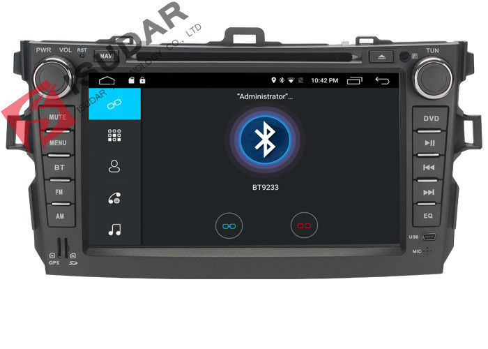 4G Toyota Corolla Car Gps Navigation System Dvd Player With TPMS OBD Function