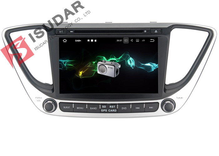 Multi Touch Screen Android Car Navigation System DVD GPS For Hyundai Verna / Solaris 2017