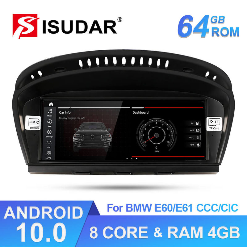 MP3 MP4 2.0GHz Andorid 10.0 Auto DVD Players For BMW 5 Series