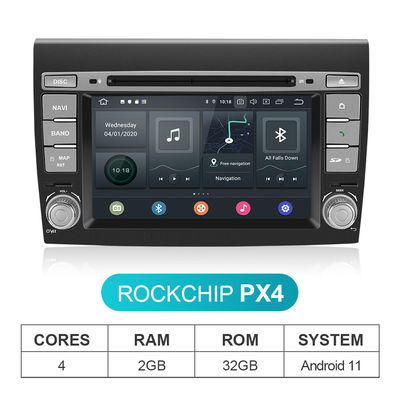Fiat Bravo Android 11 Car Stereo 1024*600P Touch Screen With GPS Navigation