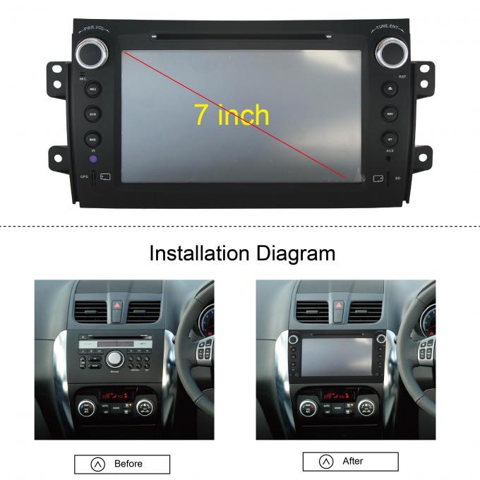 SUZUKI SX4 Android Car DVD Player With Tire Pressure Monitoring Heat Dissipation