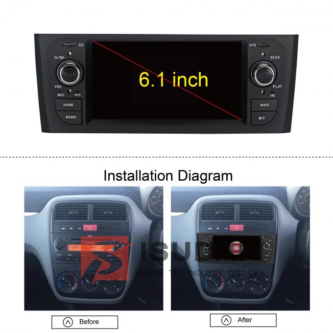 Bluetooth Fiat Punto Dvd Player In Dash Sat Nav And Entertainment